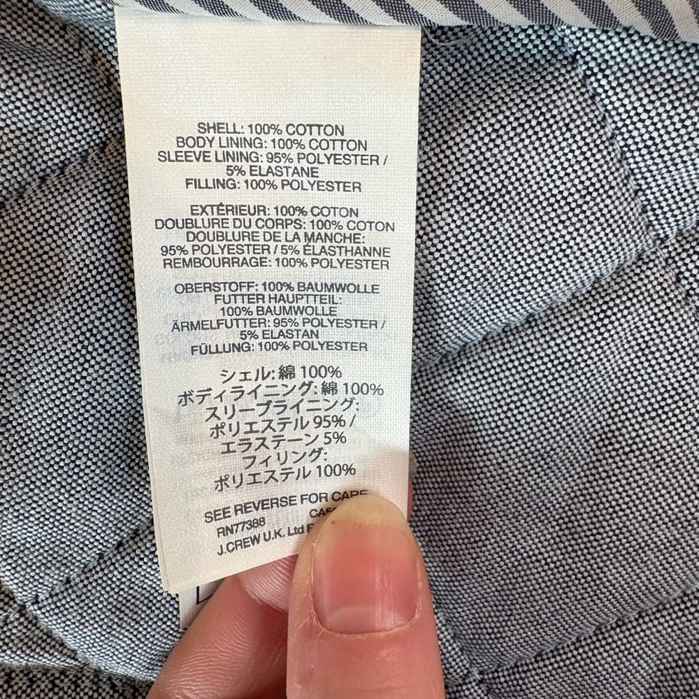 J.Crew black Quilted Jacket - Picture 6 of 6